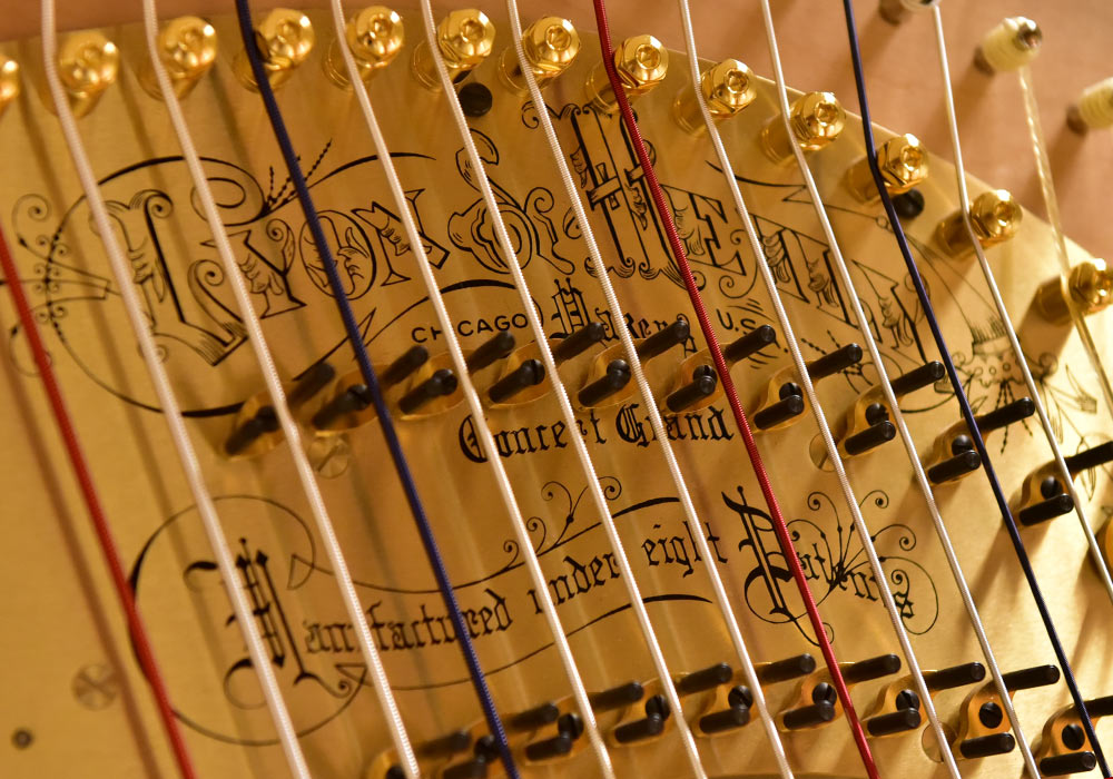 Harpe laget av Lyon & Healy. Foto: Per-Erik Skramstad