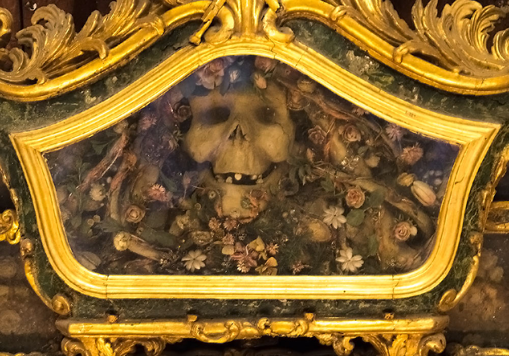 Detalj av et alter i Chiesa di Sant'Orsola (Palermo)