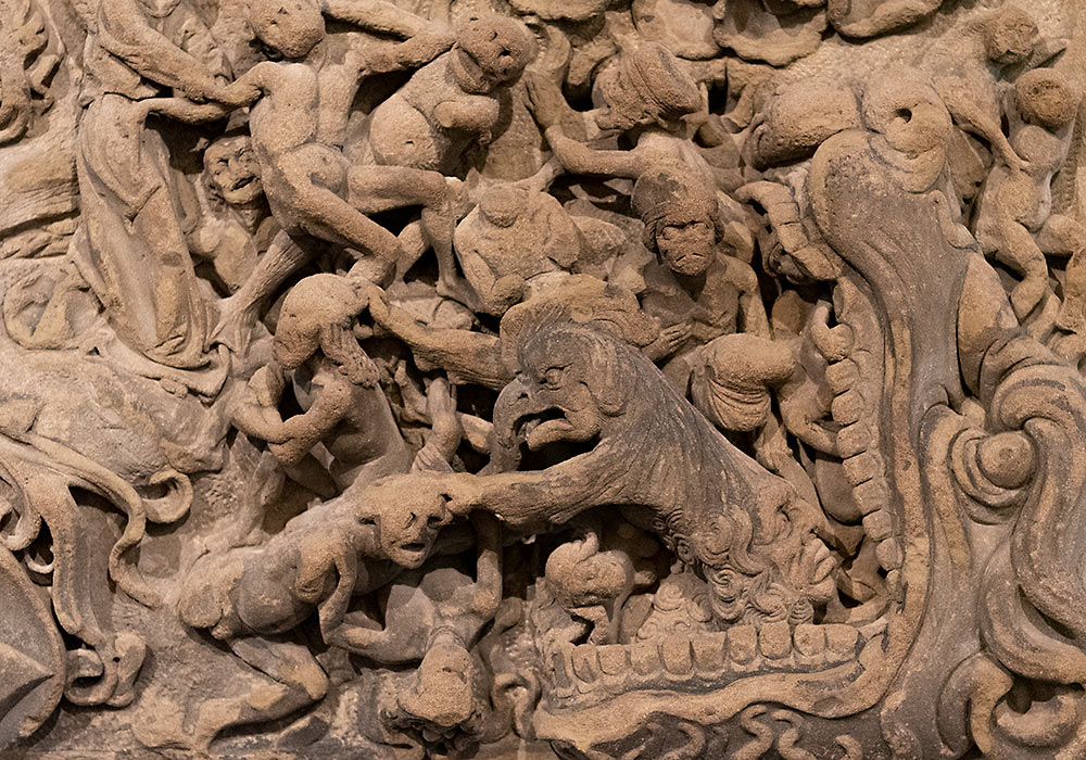 Detalj av Hermann Schedels (1410-85) gravminne. (Germanisches Nationalmuseum i Nürnberg)