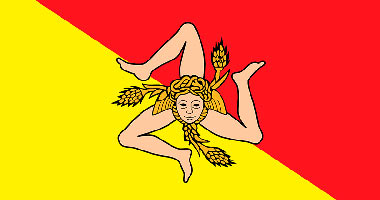 Sicilia-flagg