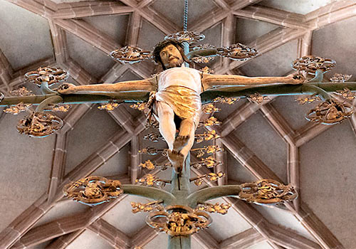 Krusifiks i St. Lorenskirche i Nürnberg