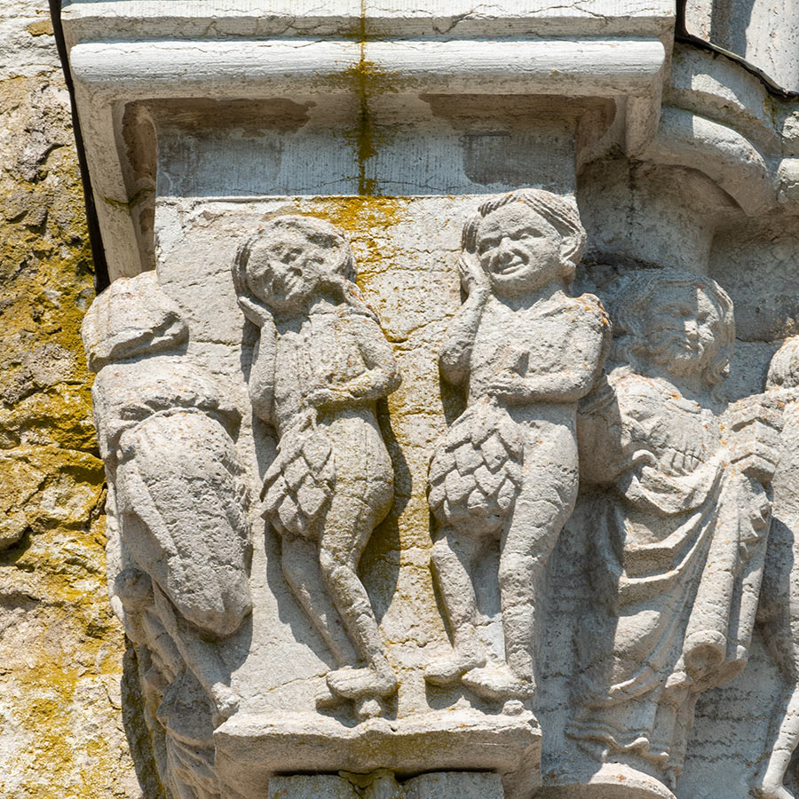 Syndefallet, Gammelgarns kirke på Gotland