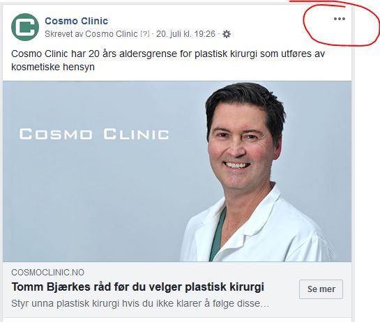 Facebook-annonse eksempel