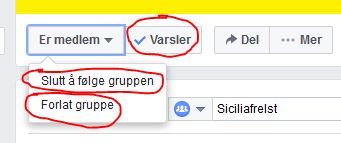 Varsler fra Facebook-gruppe