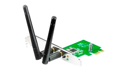 Trådløst nettverkskort til stasjonær PC: ASUS PCE-N15 11n Wireless LAN PCI-E-kort
