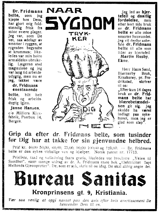 Dr. Fridmans belte fra Bureau Sanitas