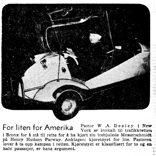 Arbeiderbladet 1956 Messerschmitt