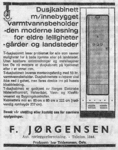 dusjkabinett - Halden Arbeiderblad