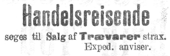 handelsreisende, Stavanger Aftenblad